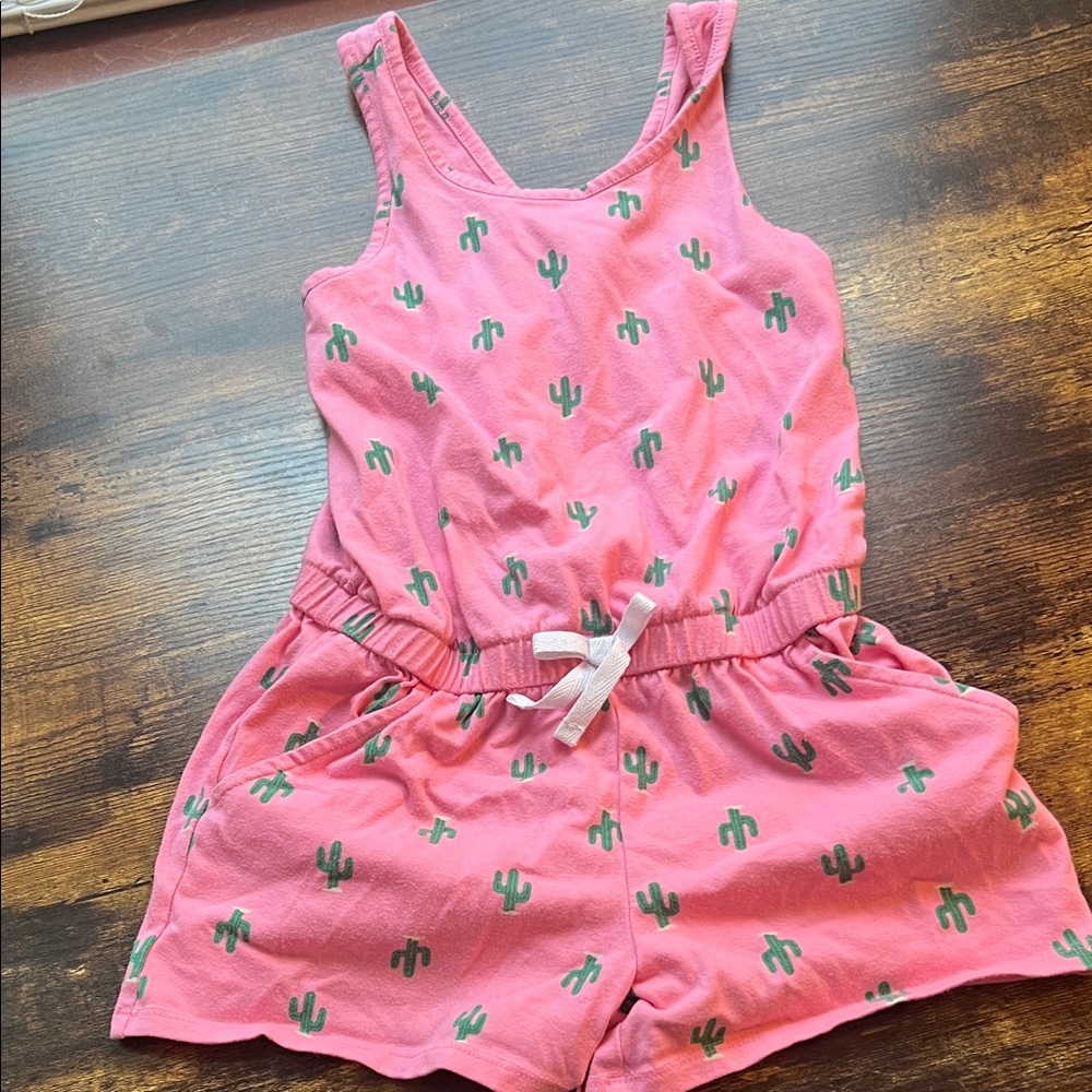 Cat & Jack Pink Cactus Kids Romper